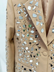 Couture Crystals Shorts & Boyfriend Blazer Suit