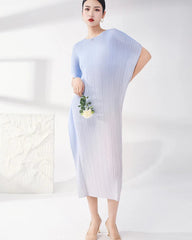 Travel Plissé Ombre Dress