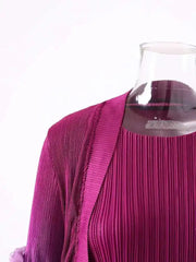 Truly Pleated Sleeveless Dress & Coat