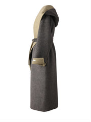 Premium Wool-Blend Hooded Coat