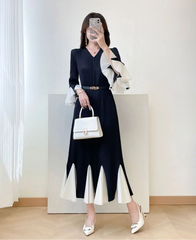 Luxury Formal Pleats Resort Dress