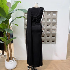 Luxury One-Shoulder Ruched Dress