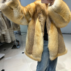 Heirloom Golden Island Fox Fur Grand Coat