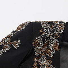 Luxury Crystal Embellished Blazer
