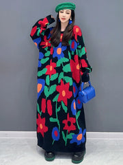 HEYFANCYSTYLE Flower Power Sweater Dress