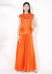 Truly Pleated Skirt & Blouse Set