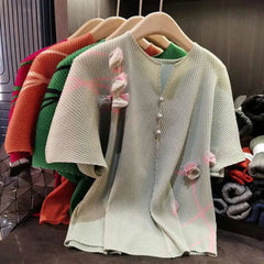 Luxury Pleated Stretchy Blouse