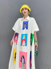 HEYFANCYSTYLE Cartoon Couture Blouse Dress