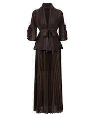 Luxury Formal Pleated 2-Piece
