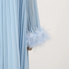 Formal Luxury Diamond Plissé Dress