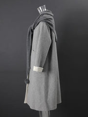 Elegant Double-Faced Wool Blend Coat