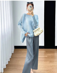 Casual Luxury Pleated Co-ord Set