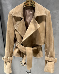 Luxury Lambskin Suede Jacket