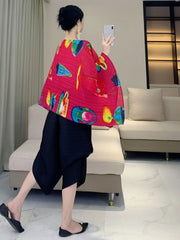 Luxury Plissé Pleat Tunic Shawl