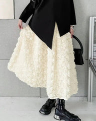 Luxury Floral Appliqué Skirt
