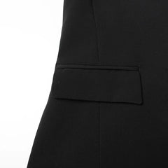 Luxury Ruffled Sleeve Blazer