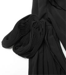 Luxury Ruffled Sleeve Blazer