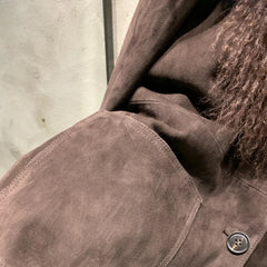 Luxury Suede Jacket with Shearling Fur