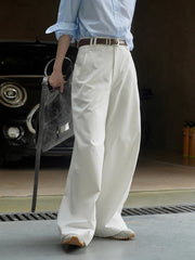 Women's Casual Elegance Luxe Pleated Wide Leg Pants