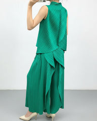 Luxury Plisse Pants Set