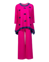Plissé Pant Suit Travel-Ready