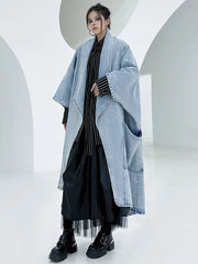 Oversized Avant-Garde Denim Coat