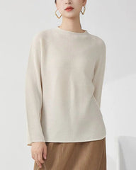 Couture Plisse Blouse Top