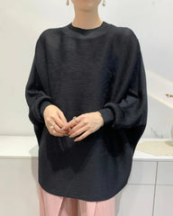 Luxury Pleats Batwing Top