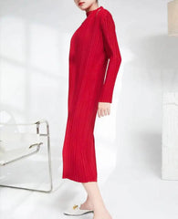 Plisse Cutout Shoulder Dress