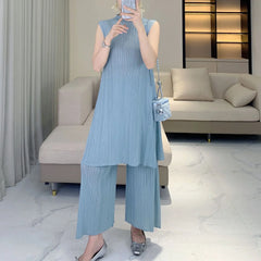 Truly Pleated Casual Pant Suit