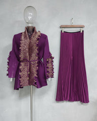 Luxury Plissé Formal 2-Piece