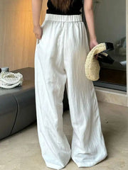 Linen Women's Luxury Wide Leg Trousers