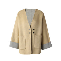 Premium Wool-Blend Oversized Coat