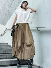 Avant-Garde Wide Leg Trousers