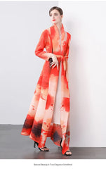 Women's Stylish Pleated Long Maxi Cardigan Coat