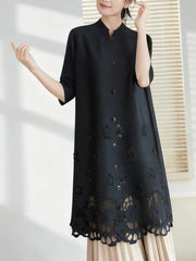 Elegant Plissé Tunic Top