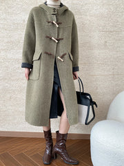 Women's Classic Wool Blend Duffel Coat