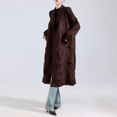 Luxury 3D Plissé Trench Coat