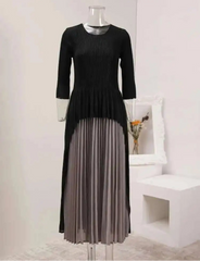 Luxury Pleated Asymmetric Dress