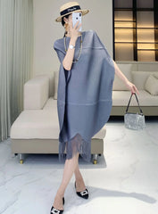 Luxury Plissé Oversized Tunic