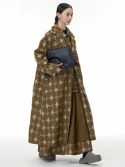 Avant-Garde Geometric Trench Coat