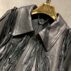 Luxury Sheepskin Fringe Jacket