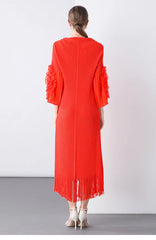 Luxury Cocktail Pleats Dress