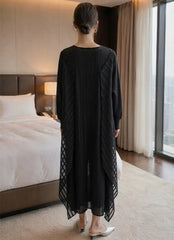 Luxury Plissé V-Neck Midi Dress