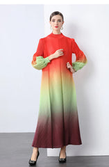 Truly Pleated Cuff Sleeve Dress