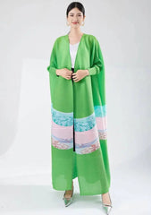Luxury Flowing Plisse Duster