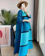 Plissé Conservative Tunic Dress