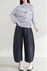 Luxury Pleated Cropped Trousers
