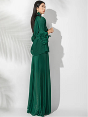 Luxury Formal Pleated 2-Piece