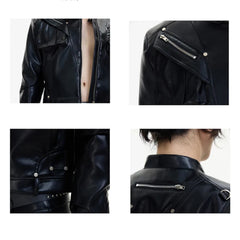 Luxury Biker Men's Faux Leather Jacket